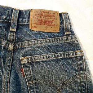 Levi's 569 Loose Fit Medium Wash Jeans 8 slim